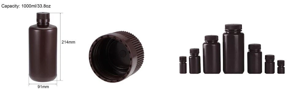 Brown Reagent Plastic Bottle