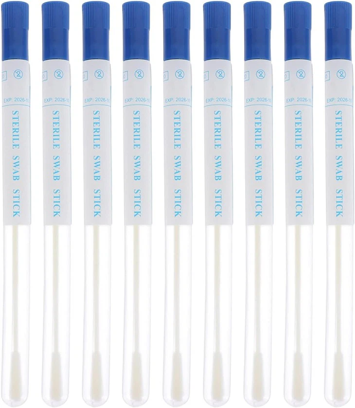 Medical Sterile Transport Sample Collection Rayon Swab With Collection Tube